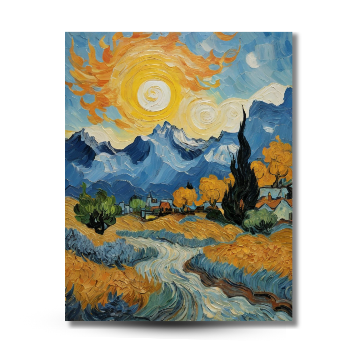 Swirling Sunlit Serenity - Canvas Art