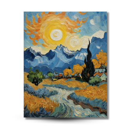 Swirling Sunlit Serenity - Canvas Art