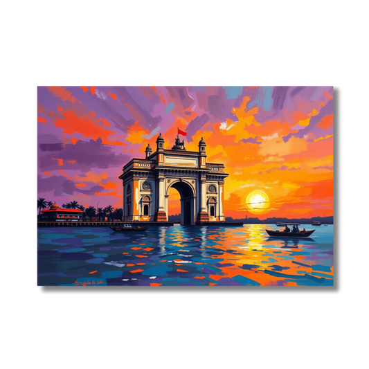 Gateway of India – Sunset Vibrance Edition: Canvas Art