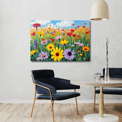 Meadow of Joy – Wildflower Symphony: Canvas Art
