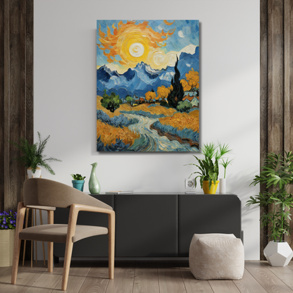 Swirling Sunlit Serenity - Canvas Art