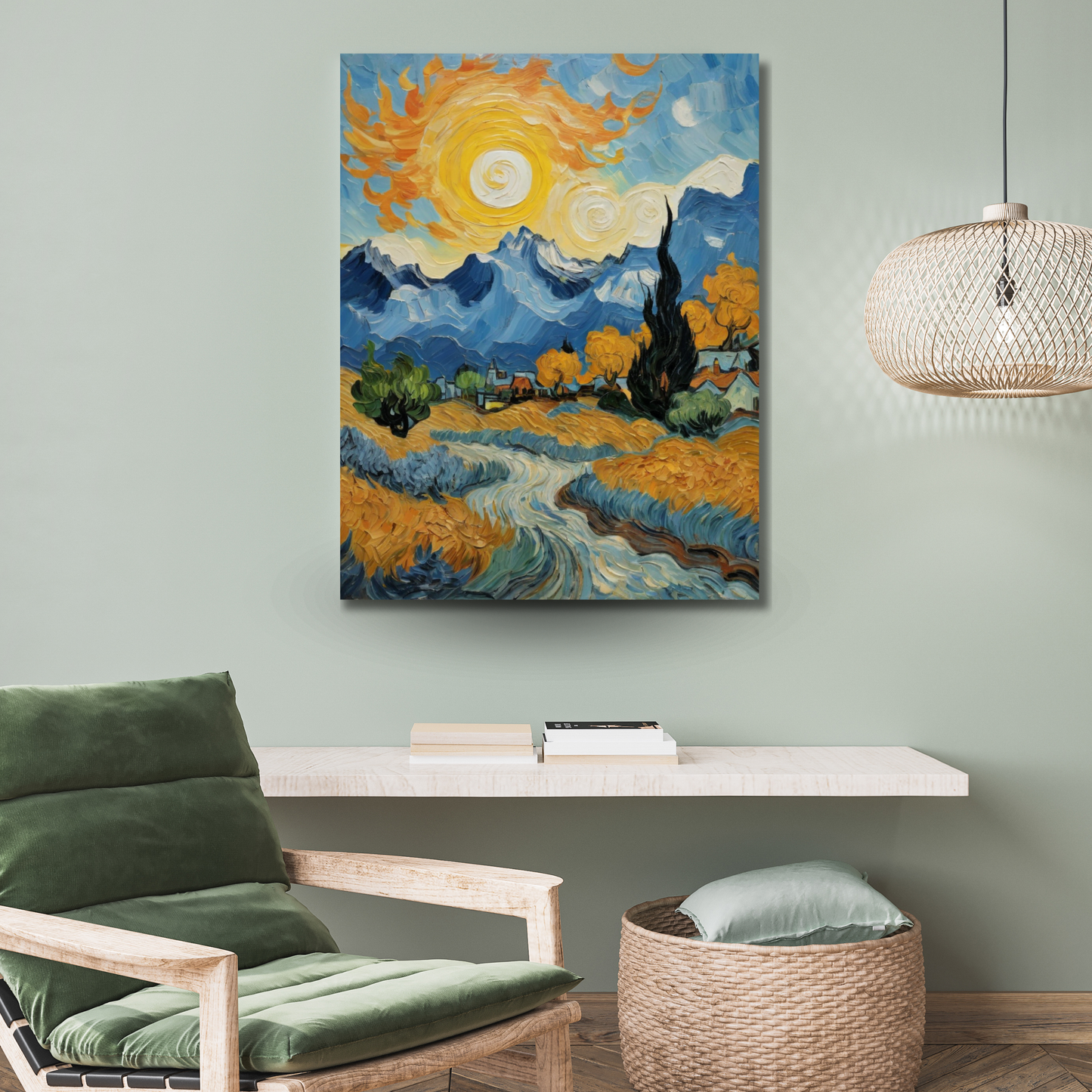 Swirling Sunlit Serenity - Canvas Art