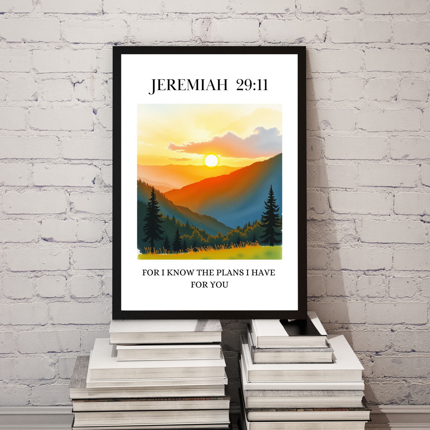Jeremiah 29:11 – For I Know the Plans | Christian Wall Art