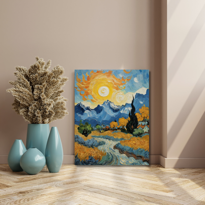 Swirling Sunlit Serenity - Canvas Art
